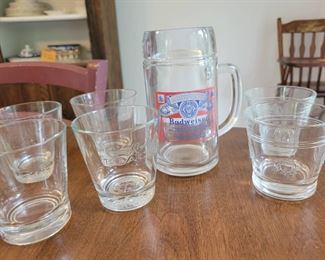 Branded Drinking Glasses Crown Royal Glenfiddich Budweiser