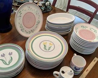 Caleca HandPainted 36Piece Dinnerware