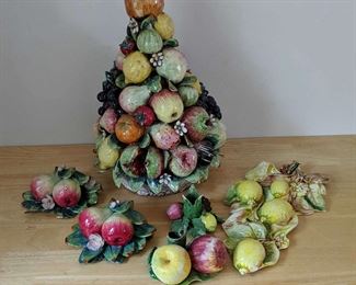 Capodimonte and Capodimontelike Porcelain Pieces