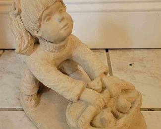 Dee Crowley Bright Eyes Collection Girl with Kittens