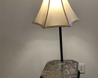 LampTable with Stone Top