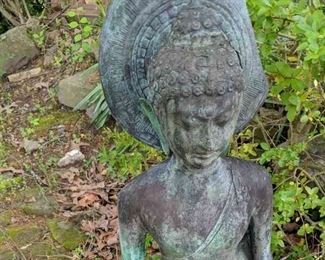 Metal Goddess Statue