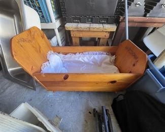 I made this cradle and all three of my kids used it. for the first few months of their lives My daughter later used it as a doll bed.
