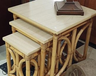 Mid-century nesting tables Cali-Asia