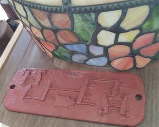 Cast iron Railroad plaque