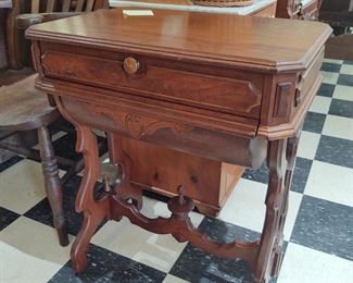 Victorian Walnut sewing desk