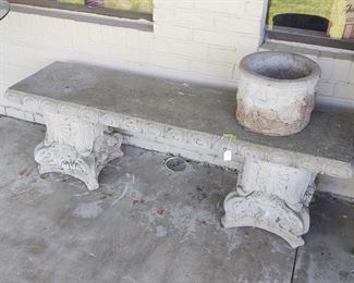 Concrete bench