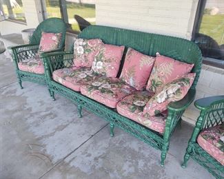 Three piece wicker set 1930s