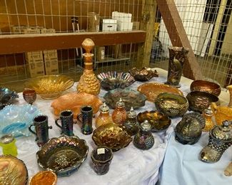 Fenton, Carnival, Opalescent; Vaseline Glass