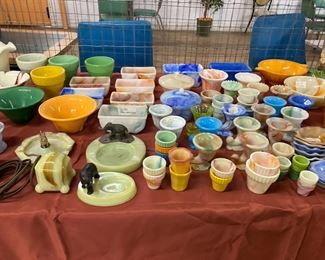 Fenton, Carnival, Opalescent; Vaseline Glass