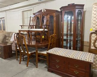 curio and nice dining room suite