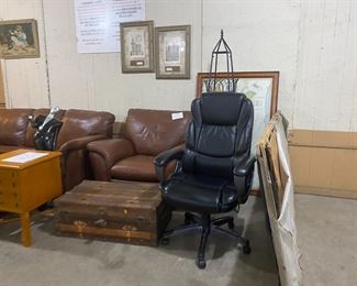nice leather sofa, chair, office chair