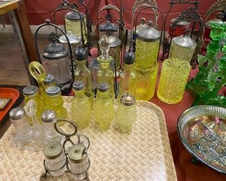 vaseline glass and collectibles