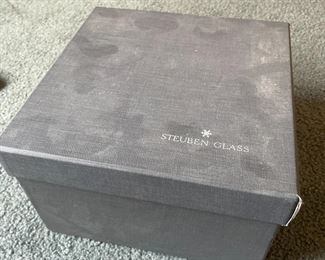 Signed stueben glass