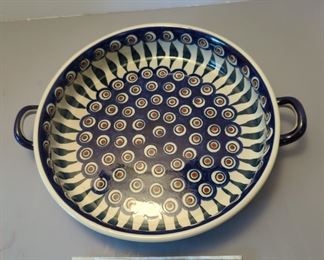 handmade polish serving dish