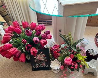 Artificial Flowers and Accent Vases 