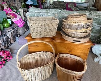 Accent Baskets for Storage or Home Decor