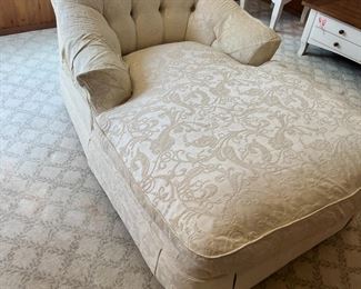 Upholstered Chaise Lounge by Drexel Heritage 
