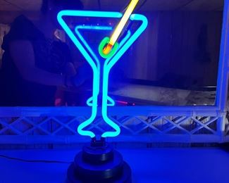 Vintage NEON Martini Sign Light
