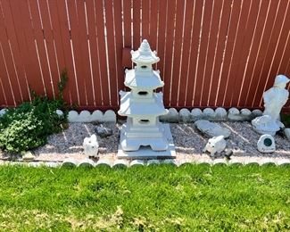 Various Garden Statues and Outside Decor 