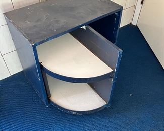 Vintage Bar Cabinet with Swivel Door