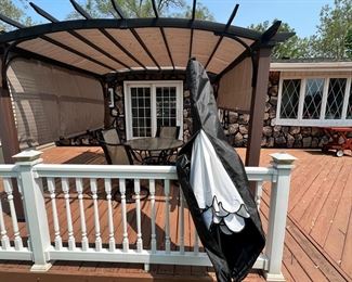 Outdoor Patio Set with Umbrella by Hampton Bay with Umbrella (Patio/Deck Shade not for sale)