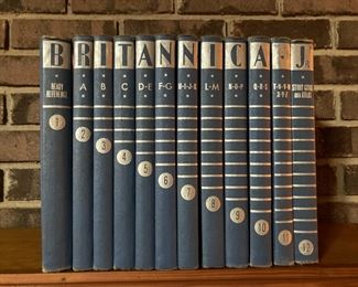 Britannica Jr. Set of 12 volumes 1940   $48.00
