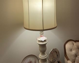 Hollywood Regency lamp slip over glaze. One of a pair $42.00 each or pair $80.00