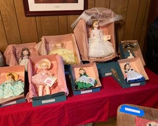 Madame Alexander dolls in original boxes