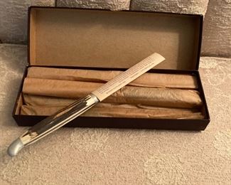 Vintage Queen Cutlery stag handle steak knives - set of 6 in original box   new old stock   $50.00