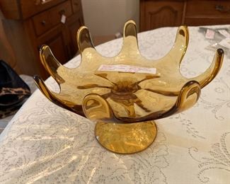 Mid century Amber Viking Art Glass "Epic"   $12.00