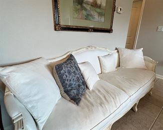 Beautiful vintage white sofa