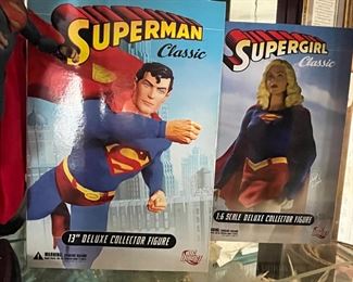 DC Direct Superman Classic and Supergirl Classic