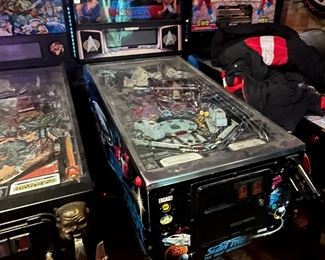 Star Trek pinball machine (any others shown in the photo have been sold)