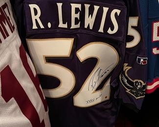 Signed football jerseys.....