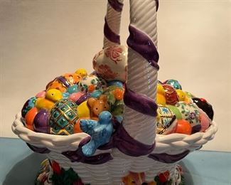 Radko Easter Morning cookie jar