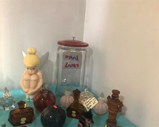 Very large Lance Jar 
Perfume Bottles
Tinker Bell Cookie Jar