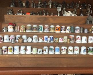 Thimbles
Pewter at top of shelf