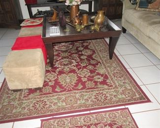 168 st red rug