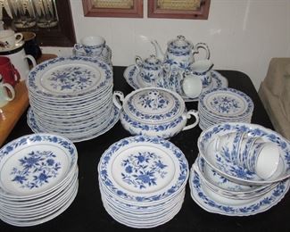 168 st set of blue and white china