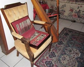 168 st chair with silver