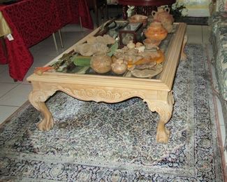 168 st coffee table and rug