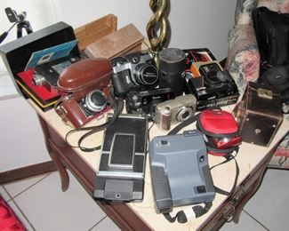 168 st cameras, 35mm, box, polaroid, 