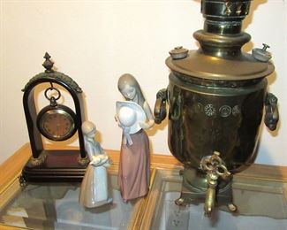 168 st lladros, watch display, samovar