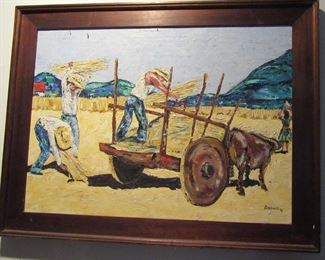 168 st harvesting painting
