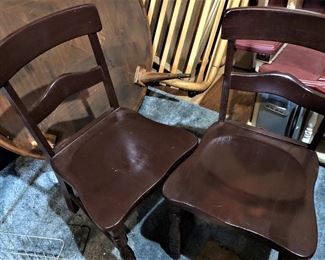 1 pr Hale Wooden Chairs