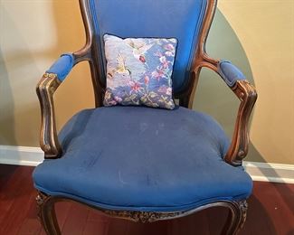 Louis VX blue chair 