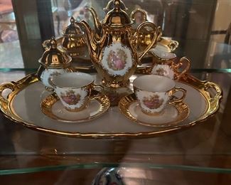 Antique Bavarian 22k gold tea set