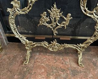 Second rococo fireplace screen