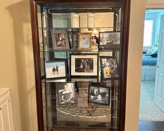 Etched glass cabinet